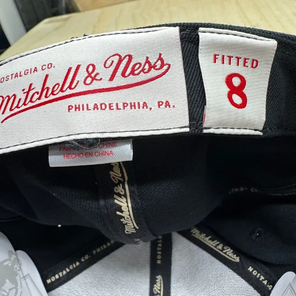 NEW Montreal Canadiens Mitchell Ness Liberty Fitted Hat Cap Black White sz 8